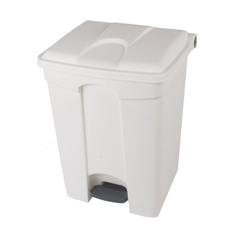 POUBELLE CONTENEUR A PEDALE BLANCHE