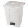 POUBELLE CONTENEUR A PEDALE BLANCHE