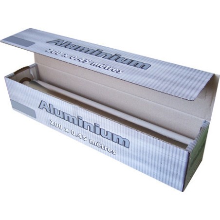 ALUMINIUM ALIMENTAIRE 200 m x 30 ou 45 cm