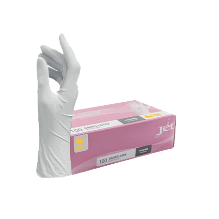 GANTS LATEX NATUREL POUDRÉS